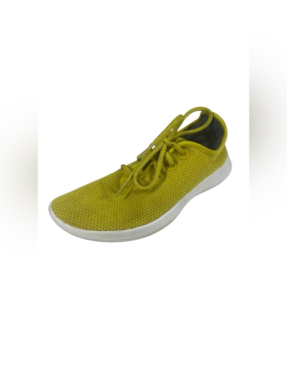 Allbirds TR Tree Runner Shoes Sneakers Womens 9 39 Yellow White Knit Lightweight